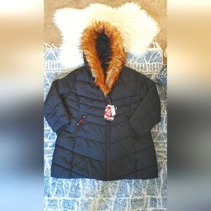 Canada Weathergear Puffer NWT Black 2X Dual Zipper Parka Coat